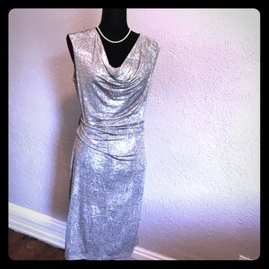 Size 14 silver/grey cocktail dress. NWT